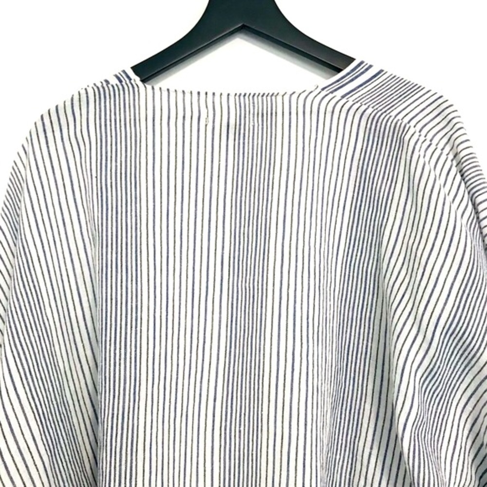 Universal Thread Oversized Stripes Ruffle Sleeves Kimono Duster Top - Picture 7 of 10